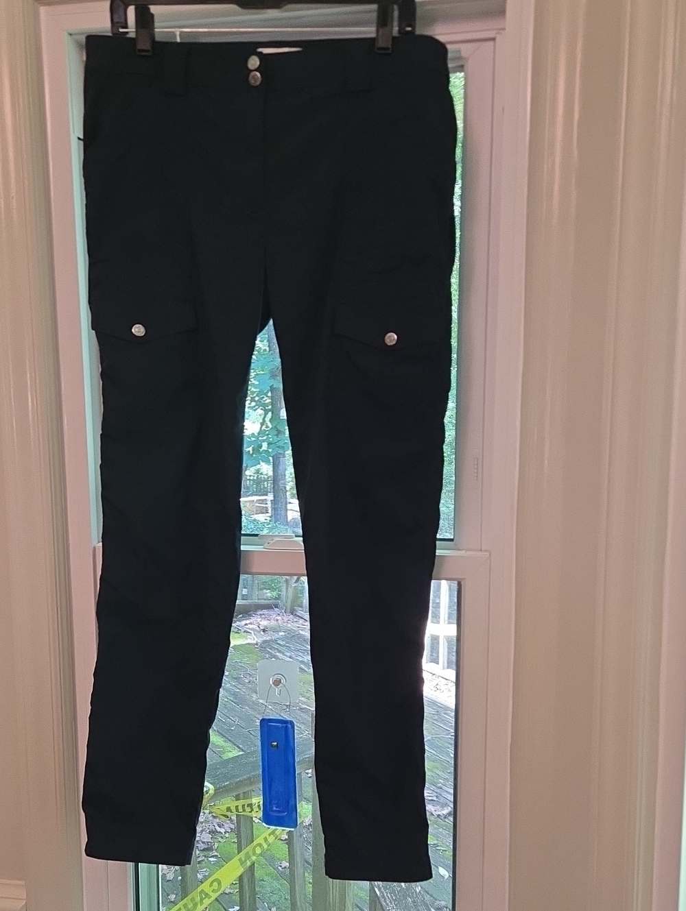 Anatomie Navy Snap-Front Travel Pants